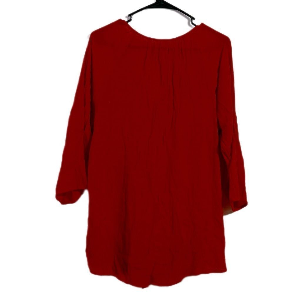 Collection B Red Tunic Top - Picture 2 of 5